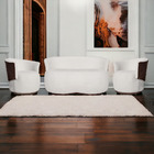 Kit Namoradeira Mais 02 Poltronas Beatriz Orgânico Tecido Bou