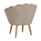 Kit Namoradeira Mais Poltrona Pétala Ds Estofados - Capuccino