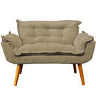 Kit Namoradeira Manicure + Poltrona Decorativa Para Sala Rece