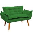 Kit Namoradeira Poltrona E Puff Decorativo Para Sala Manicure