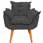 Kit Namoradeira Poltrona E Puff Decorativo Para Sala Manicure