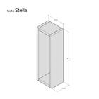 Kit Nicho Decorativo Stella Nogal Para Sala Hall 40 X 10cm