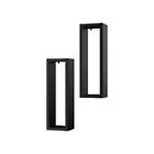 Kit Nicho Decorativo Stella Preto Para Sala Hall 40 X 10cm