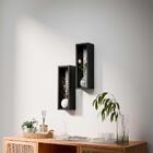 Kit Nicho Decorativo Stella Preto Para Sala Hall 40 X 10cm