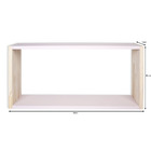 Kit Nicho Quarto Bebê E Prateleira Nuvem Infantil Rosa Milksh