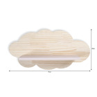 Kit Nicho Quarto Bebê E Prateleira Nuvem Infantil Rosa Milksh