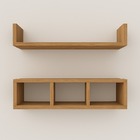 Kit Nichos De Parede Madeira Mdf Moderno Prateleira Organizad
