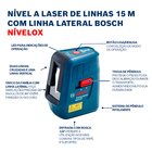 Kit Nível e Trena a Laser Bosch Vermelho 25m Nivelox