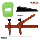 Kit Nivelador Master Piso 1500 Clips +100 Cunhas +01 Alicate