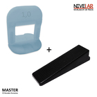 Kit Nivelador Master Piso 500 Clips +100 Cunhas Espaçamento: