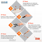 Kit Nivelador Piso Porcelanato SLIM 100 Clips (2,0 Mm) +100 C