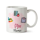 Kit Nutricionista Feminino Caneca Almofada E Agenda Cabelo:lo