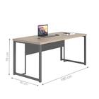 Kit Office Com Gaveteiro Bony Nogueira Preto