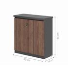 Kit Oficce Com Balcão Romario Noce Preto