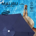 Kit Ombrelone Guarda Sol 2,6m Alumínio Malibu Garden Com Base