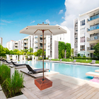 Kit Ombrelone Madeira 2,4m Xangri-lá Bagum Bege Com Base Reve