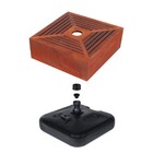 Kit Ombrelone Madeira 2,4m Xangri-lá Bagum Branco Com Base Re