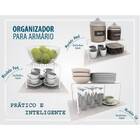 Kit Organizador Armário Cozinha - 3 Peças Branco Prateleiras