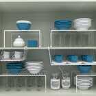 Kit Organizador Armário Cozinha - 6 Peças Branco Prateleira C