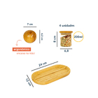 Kit Organizador De Bancada Para Temperos C/ Saleiro Esférico