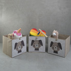 Kit Organizador Dobrável Infantil Tnt Cachorrinho C/3- Oikos