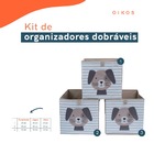 Kit Organizador Dobrável Infantil Tnt Cachorrinho C/3- Oikos