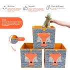 Kit Organizador Dobrável Infantil Tnt Raposa 3 Pçs - Oikos Un