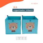 Kit Organizador Dobrável Infantil Tnt Ursinho 2 Pçs - Oikos U