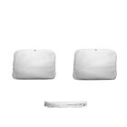 Kit Organizador E Protetor Lençol Toalha Tnt E Pvc Branco Com