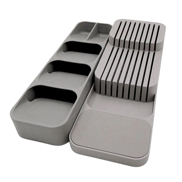 Kit Organizadores De Facas E Talheres Divisórias Para Gaveta