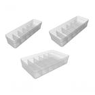 Kit Organizadores De Gavetas P M G Incolor Natural Logic Ou