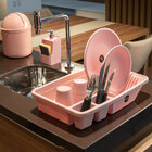 Kit Organizadores De Pia De Cozinha 3 Peças Uz Lixeira 4l Esc