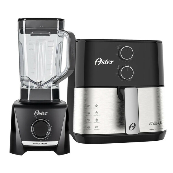 Kit Oster Fritadeira Elétrica Ofrt520 E Liquidificador Oliq610