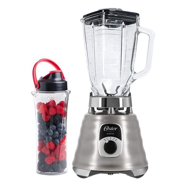 Kit Oster New Osterizer Liquidificador E Jarra Blend N Go Aço