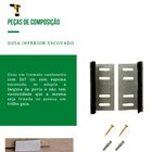 Kit P/ Porta Celeiro 2 Roldanas Aparente - Cantoneira 2,00 M