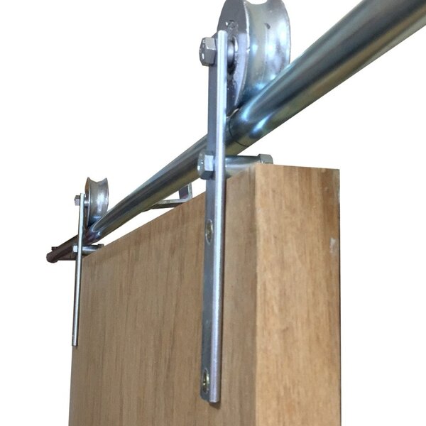 Kit P/ Porta Celeiro 2 Roldanas Aparente - Tubular 1,30 M - P