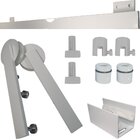 Kit P/ Porta Correr Celeiro 2 Roldanas - Alumínio Cantoneira