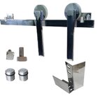 Kit P/ Porta Correr Celeiro 2 Roldanas - Alumínio Cantoneira