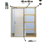 Kit P/ Porta Correr Embutir 28x35 Fenix 1,40m Natural - Fna-4