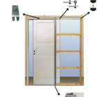 Kit P/ Porta Correr Embutir 28x35 Fenix 1,60m Natural - Fn-202