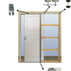 Kit P/ Porta Correr Embutir 28x35 Fenix 2,00m Natural - Fn-204