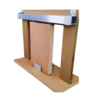 Kit P/ Porta Correr Trilho Alumínio 35x35 1,20m Natural - Alf