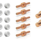 Kit P/tocha Corte Plasma Pt31: 2 Bicos Longos + 5 Eletrodos L