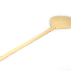 Kit Pá Remo Pizza Madeira + Pá Aço Inox Com Cabo Grande