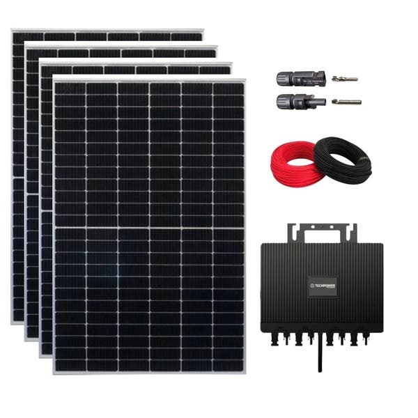 Kit Painel Canadian 435w Monocristalino Microinversor Techpower 2kw ...