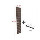 Kit Painel Canaletado Preto 180cm X 30cm 10 Ganchos Rt 40cm