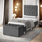 Kit Painel Centaurus 100 E Calçadeira Sagitarius Linho Aradec