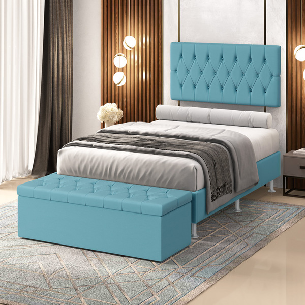 Kit Painel Centaurus 140 E Calçadeira Sagitarius Couro Aradec