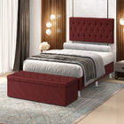 Kit Painel Centaurus 140 E Calçadeira Sagitarius Veludo Arade