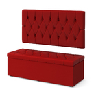 Kit Painel Centaurus 160 E Calçadeira Sagitarius Couro Aradec